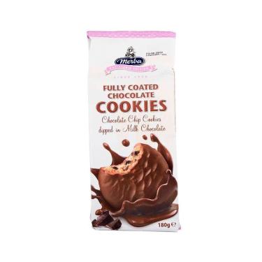 Imagem de Cookies Cobertos de Chocolate Merba 180g