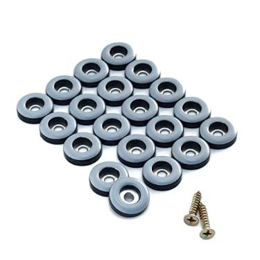 Imagem de Deslizadores deslizantes de 3/10.2 cm para móveis de madeira - Corrediças de perna de cadeira de PTFE (Teflon) resistentes da Furnigear movem seus móveis com facilidade e segurança - Melhor protetor