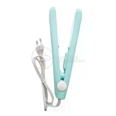 Imagem de Mini Chapinha Prancha 17Cm Bivolt 110|220V Profissional Azul