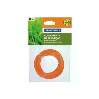 Imagem de Fio De Nylon Para Aparador De Grama 1,8mm Com 20m Laranja