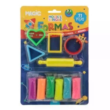 Imagem de Massa para Modelar Criativa Formas 11PCS Molde e Brinque - Magic KIDS