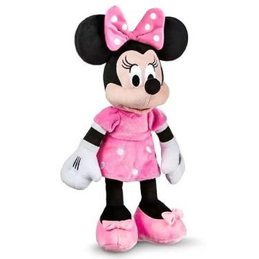 Imagem de Pelúcia Minnie de 50cm Rosa GRANDE Linda Uma Graça - Pelucia Macia Ratinha Minie Namorada do mickey - PANAMI