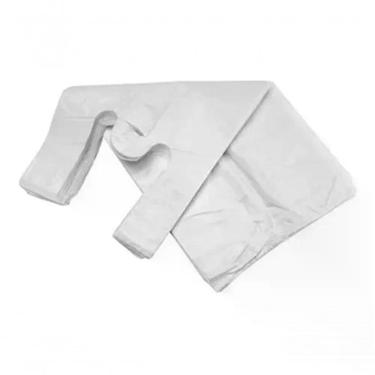 Imagem de Sacola Plástica Reciclada Sacolas Plásticas Branca Reciclada 30x40 a 90x100 Kit 1 kg Reforçada Vários Tamanhos Creme