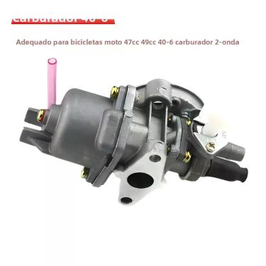 Imagem de Carburador de Motor 47cc 49cc 40-6 para Pocket Bike, Mini Quad, ATV, M