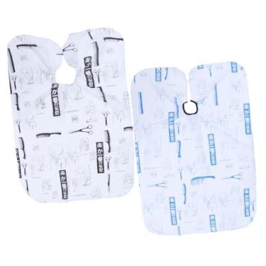 Imagem de FOMIYES 2 Unidades apanhador de cabelo de barbeiro vestido de cabeleireira aventais para homens xaile corte de roupas de barbearia pano de cabeleireiro adulto avental gabe capa cara manto