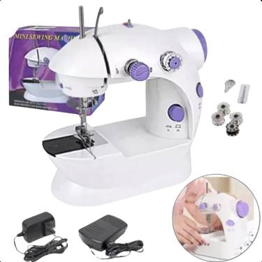 Imagem de Mini Máquina de Costura Portátil, Prática para Consertos e Ajustes no