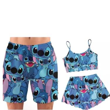 Imagem de Pijama Casal Feminino Masculino Curto Namorados Samba Canção - Isysser