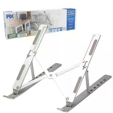 Imagem de Suporte De Notebook Universal Ergonômico Aluminio 6 Posições - PIX