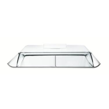 Imagem de Porta Frios Tramontina Quadrata em Aço Inox com Cúpula Transparente