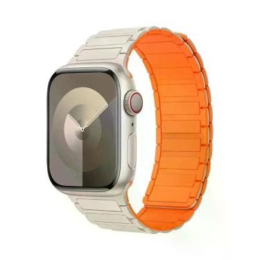 Imagem de Pulseira De Silicone Magnética Para Apple Watch De 40mm 44mm 45mm 49mm