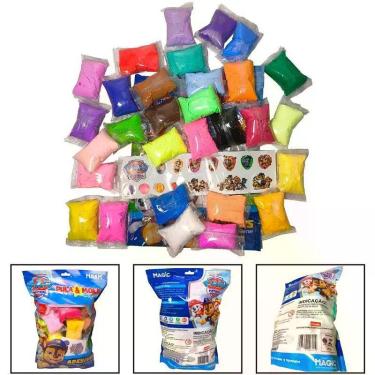 Imagem de Massa Para Modelar Criativa Patrulha Canina 300g C/adesivo - Magic Kid