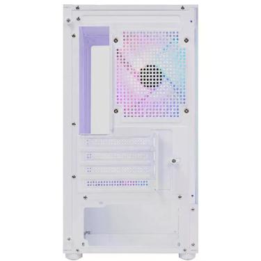 Imagem de Gabinete Gamer Max Aqua Series MV-TCXU2001F5W Mid Tower Vidro Temperado 5 Coolers RGB Branco Macrovip