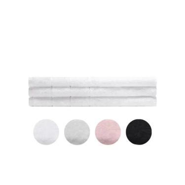 Imagem de Kit 3 Toalhas Piso Para Pés Murano 50x80cm Buettner 100% Alg, Preto