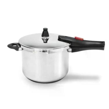 Imagem de Panela de Pressão Inox Brinox Ultra Fundo Triplo 6 Litros Ø 22cm com 4