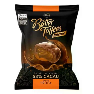 Imagem de Bala Trufa Chocolate 53% Cacau Butter Toffees 500g - Arcor