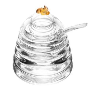 Imagem de Açucareiro de Cristal Ecológico Little Bee 9cm x 9cm x 9,5cm - Lyor