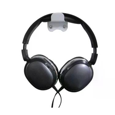 Imagem de Suporte fixo de parede para capacete, fone de ouvido, de aço carbono -