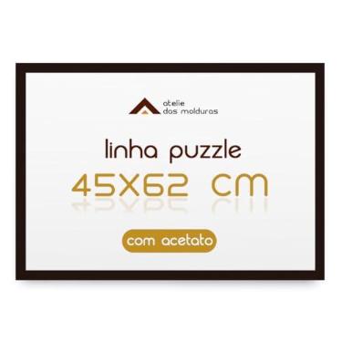 Imagem de Moldura para Quebra Cabeça 45x62 Game Office 1000 Peças com Acetato (Preto)