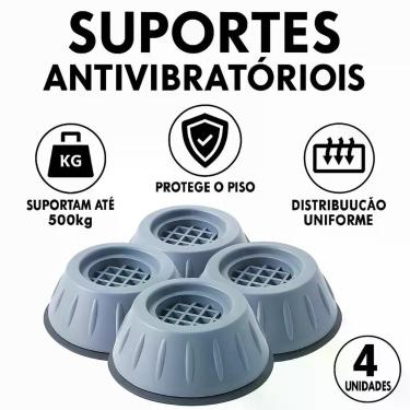 Imagem de Pés Ajustáveis para Lava e Seca com Almofada Antivibração - ASAF