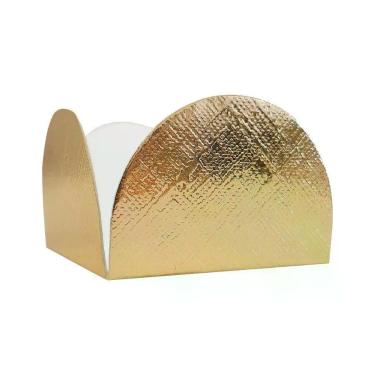 Imagem de Forminha para Doces 4 Pétalas (3,5cm x 3,5cm x 2,5cm) - Dourado 50 uni