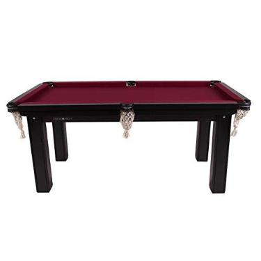 Imagem de Klopf Mesa Sinuca 1,87 x 1,08 Tecido Vinho Tampo MDF com Acessórios