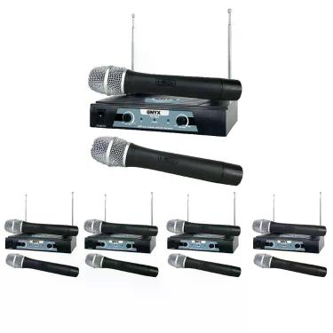 Imagem de Kit 5 Microfones sem Fio TK V202 VHF Onyx
