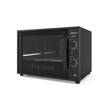 Imagem de Forno Elétrico de Bancada Nardelli Top 60 Black 60L 1750W Preto 110V