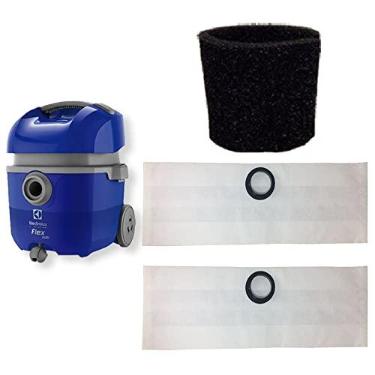 Imagem de 3 Saco Descartável + Filtro Permanente para Aspirador de Pó Electrolux Flex 1400