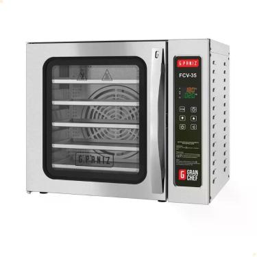 Imagem de Forno Convector Elétrico Profissional G.Paniz Granchef FCVF-35 Inox 75L Digital com Vapor Cinza 220V