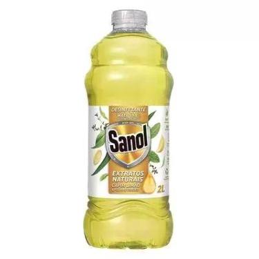 Imagem de Desinfetante Sanol Extratos Naturais Capim Limão e Folhas Verdes 2L