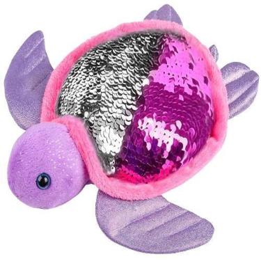 Imagem de Tartaruga Marinha de Pelúcia ArtCreativity com Paetês Reversíveis - 27
