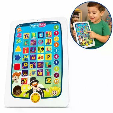 Imagem de Tablet Infantil Educativo Interativo Mundo Bita Musical com 5 Canções Oficiais Branco Yeet