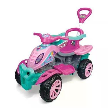 Imagem de Quadriciclo Infantil Carrinho Passeio Empurrar Brinquedo Menina Menino