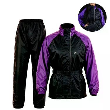 Imagem de Conjunto Capa de Chuva Feminina Motociclista Nylon Traveller Com Bolso