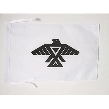 Imagem de Bandeira AZ Anishinaabe Bandeira de pessoas 18 polegadas x 12 polegadas - Anishinaabeg Bandeiras pequenas 30 x 45 cm - Bandeira 18 x 12 polegadas