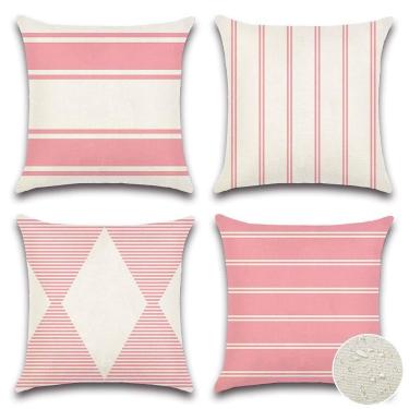 Imagem de Capa de travesseiro OTOSTAR impermeável 40x40cm poliéster rosa Set 4