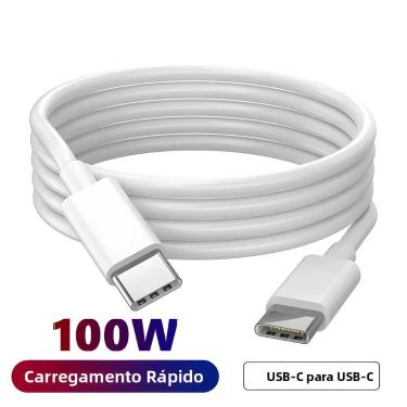 Imagem de Cabo USB-C Para USB-C De Carregamento Rápido De 100W Para iPhone 15 pr