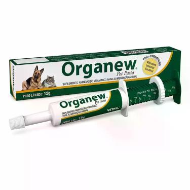 Imagem de Organew Pet Pasta Vetnil 12g Suplemento Probiótico e Prebiótico para C