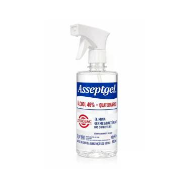 Imagem de Desinfetante spray Zerobac Asseptgel Start cristal 500ml