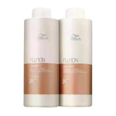 Imagem de Kit Shampoo e Condicionador Fusion Wella 1L