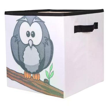 Imagem de Caixa Organizadora Infantil com Alça Estampa Bichinhos 23 Litros - ORG