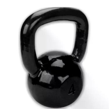 Imagem de Kettlebell Emborrachado 4kg Peso Academia exercício funcional Funciona