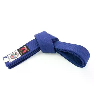 Imagem de Faixa Karate Premium 100% algodão - Hayashí - Homologado WKF, Azul, 28