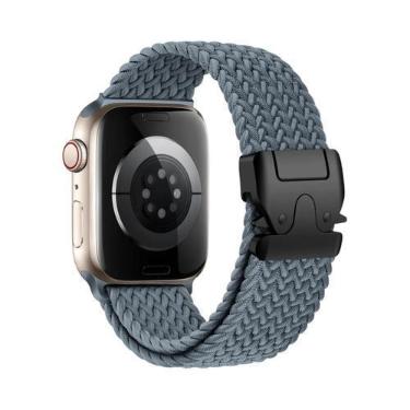 Imagem de Pulseira Trançada Para Apple Watch 40mm 44mm 46mm 42mm 49mm 45mm 41mm 