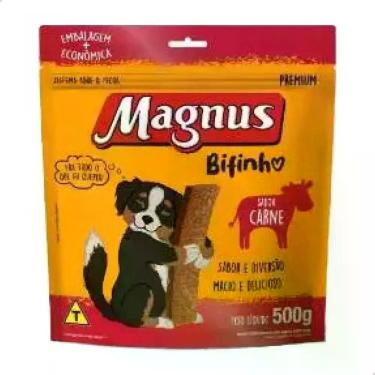 Imagem de Petisco Magnus Bifinho Mastigável Sabor Carne Cães Adultos Todos os Po