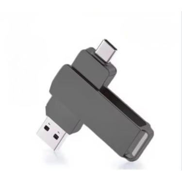 Imagem de PENDRIVE 2 EM 1 DE 1TB E 2TB COM INTERFACE USB 3.0 TIPO C E A NAS CORES GRAFITE E PRATA. (CAT. 73). (GRAFITE, 1, TB)