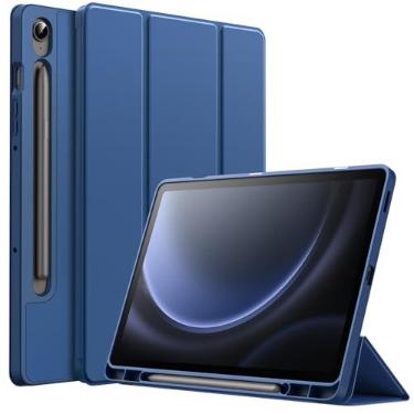 Imagem de JETech Capa Protetora para Galaxy Tab S10 Lite/S10 FE/S9 FE 10,9", Marinha | TPU Macio, Design de Suporte Triplo, Ativação/Repouso Automático, Leve À Prova de Choque