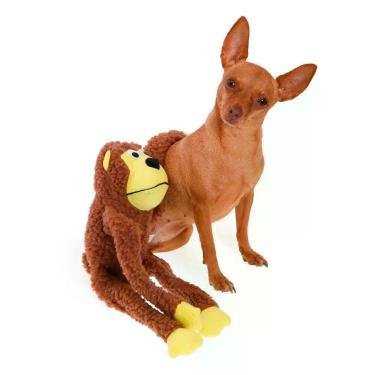 Imagem de Brinquedo Macaco Pelúcia Com Som Marrom - Marrom