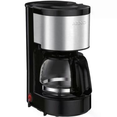 Imagem de Cafeteira Elétrica Arno Perfectta Inox Plástico 15 Xícaras Preto 110V com Jarra de Vidro
