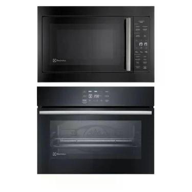 Imagem de Torre de Cocção com Micro-ondas de Embutir 34L Preto (ME3BP) + Forno de Embutir Elétrico 50L (OE5EA) Electrolux